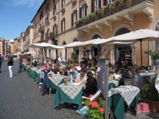 "Dolce Vita" am Piazza Navona