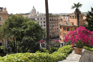 Blick ber Rom von der span. Treppe