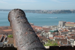 Blick ber Lissabon vom Castelo de Sao Jorge